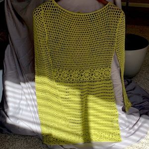 Green boho dress/cover up